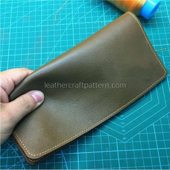 leather wallet sewing patterns long wallet leather plate pattern LWP-29