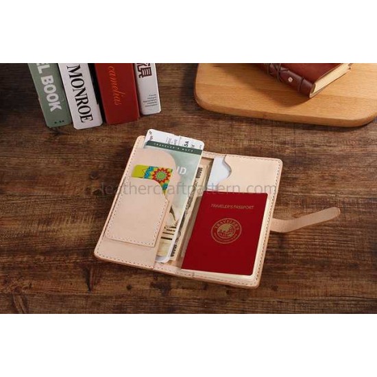 Leather passport sleeve patterns LWP-31 leather sewing template pdf instand download Leather passport sleeve patterns LWP-31 leather sewing template pdf instand download