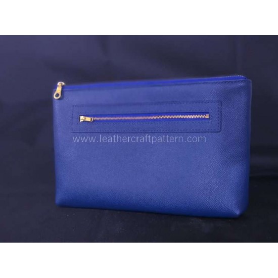 With instruction - Leather clutch pattern PDF instant download LWP-39