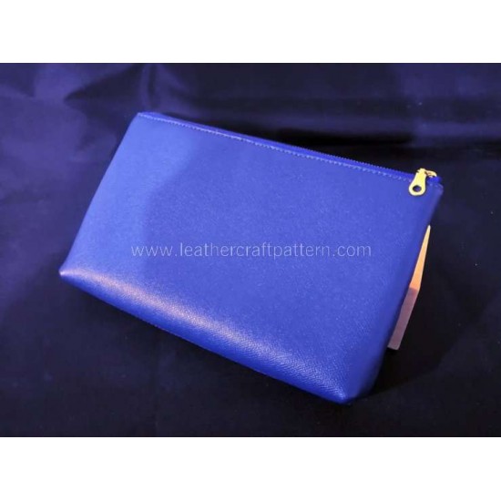 With instruction - Leather clutch pattern PDF instant download LWP-39