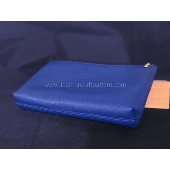 With instruction - Leather clutch pattern PDF instant download LWP-39