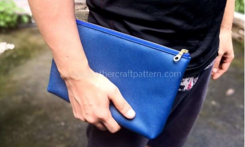How to sew a leather clutch