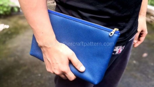 How to sew a leather clutch