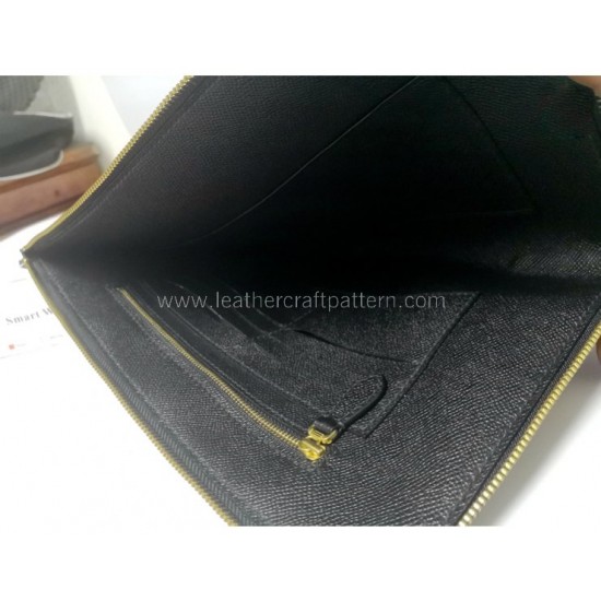With instruction - Leather clutch pattern PDF instant download LWP-40 With instruction - Leather clutch pattern PDF instant download LWP-40