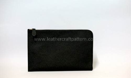 Leather clutch sewing tutorial