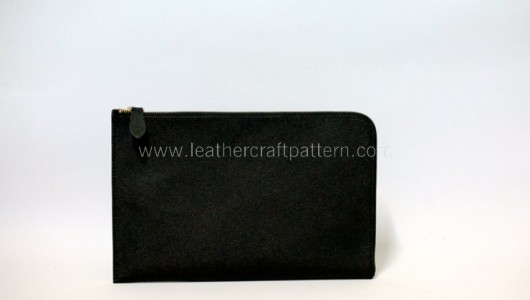 Leather clutch sewing tutorial