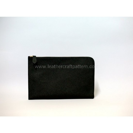 With instruction - Leather clutch pattern PDF instant download LWP-40