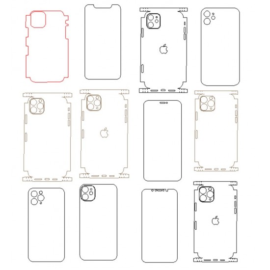Huawei phone back sleeve pattern cdr download SLG-124
