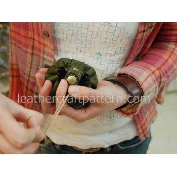 PDF Leather pattern Coin purse pattern, instant download, SLG-02 leather craft patterns, leather patterns, leather template