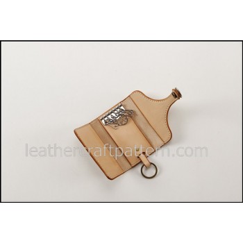 Leathercraft pattern, Key holder case pattern, PDF instant download, SLG-03, leather craft patterns, leather patterns, leather template