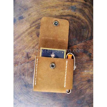 Leather bag pattern, cigarette case pattern, SLG-05, PDF instant download, leather craft patterns, leather patterns, leather template