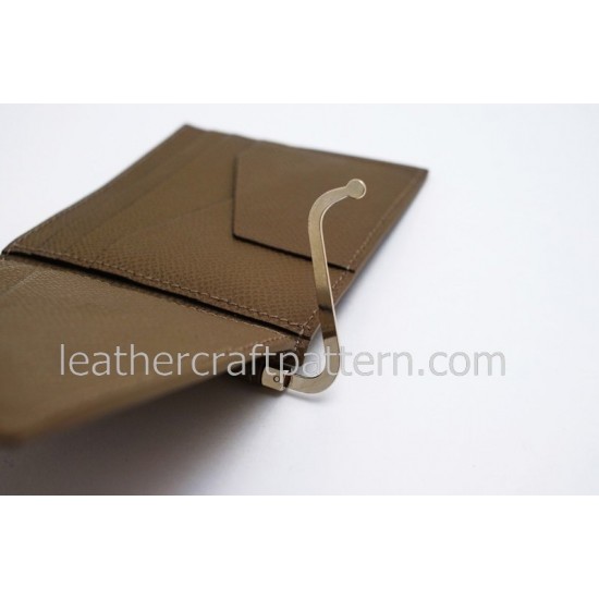 Leather patterns men money clip pattern PDF instant download SLG-07 leather craft pattern