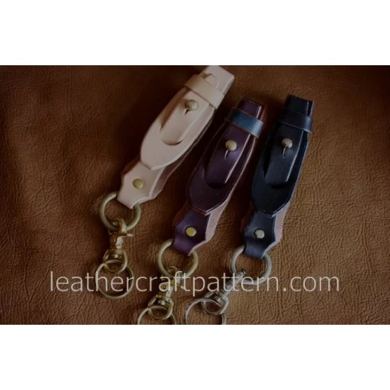 5 sets/ lot Precut leather material kit key pendant M-29