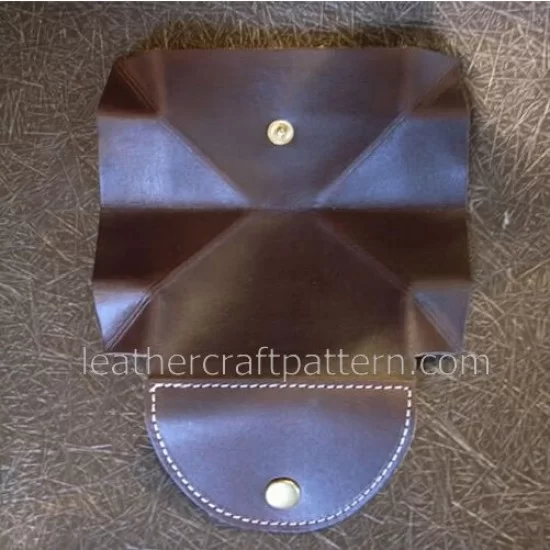 Leather wallet pattern, coin purse pattern, SLG-09, PDF instant