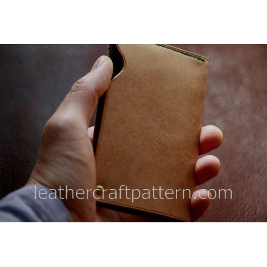 Leather patterns, card case pattern, SLG-10, PDF instant download, leather craft patterns, leather patterns, leather template