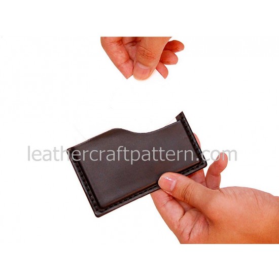 Leather patterns, card holder pattern, card sleeve, SLG-11,PDF instant download, leather craft patterns, leather patterns, leather template