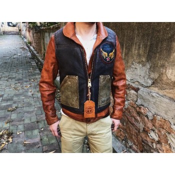 Leather vest waistcoat pattern pdf download SLG-116
