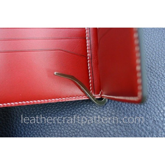 Leather patterns men money clip pattern, PDF instant download, SLG-12, leather craft pattern