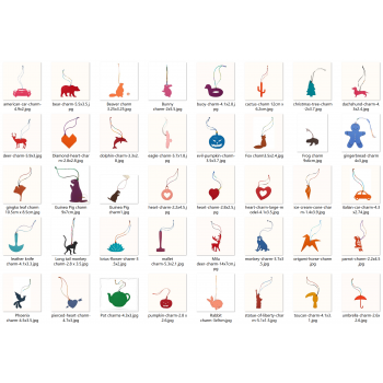 40-in-1 H Petit h Charms Vol.1 pdf pattern instant download SLG-122 40-in-1 H Petit h Charms Vol.1 pdf pattern instant download SLG-122