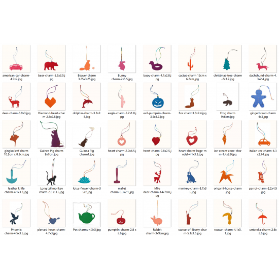 40-in-1 H Petit h Charms Vol.1 pdf pattern instant download SLG-122