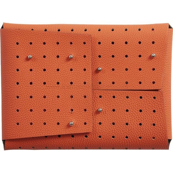2 in 1- Hermes Reversible Perforated pouch and Change purse pattern pdf download SLG-134