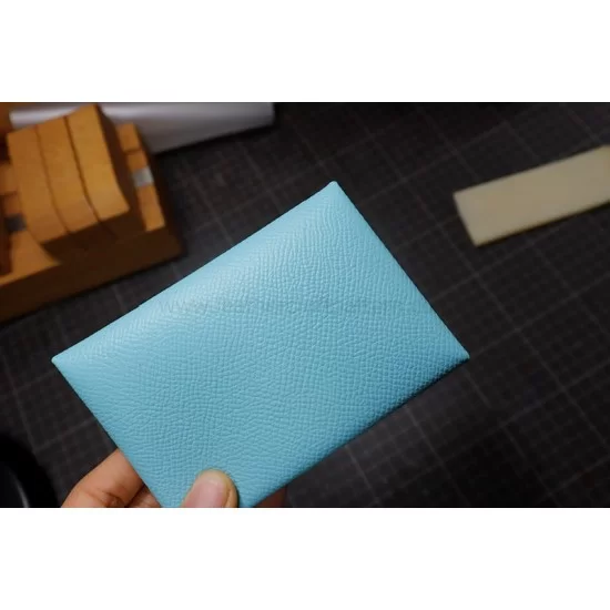 Leather craft ] Making Hermes Calvi cardholder