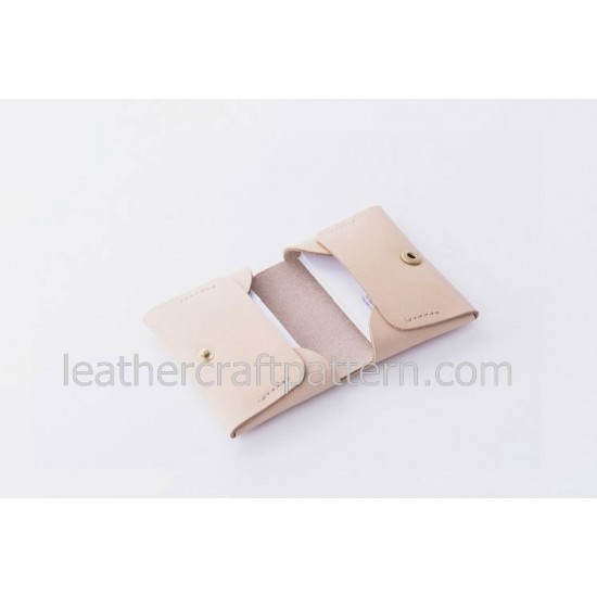 Leather wallet pattern card holder pattern SLG-15 PDF instant download, leathercraft patterns,  leather patterns, leather template