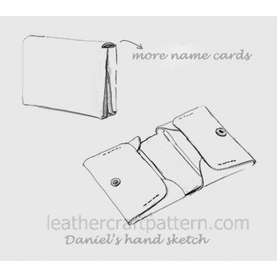 Leather wallet pattern card holder pattern SLG-15 PDF instant download, leathercraft patterns, leather patterns, leather template Leather wallet pattern card holder pattern SLG-15 PDF instant download, leathercraft patterns, leather patterns, leather template