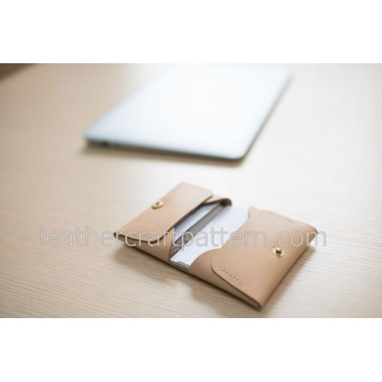 Leather wallet pattern card holder pattern SLG-15 PDF instant download, leathercraft patterns,  leather patterns, leather template