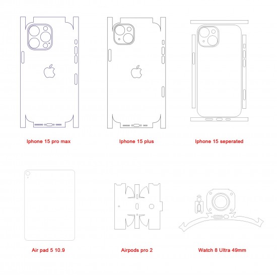 2023 Nov iphone 15 leeve pattern update packet cdr download SLG-158
