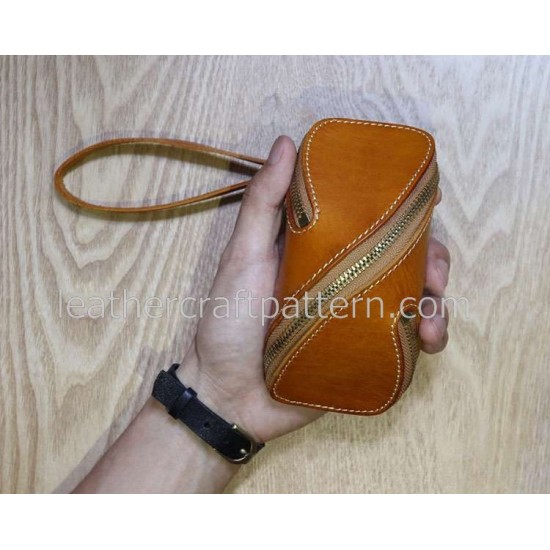 With instruction Leather wallet pattern coin purse pattern SLG-16 PDF instant download leathercraft pattern leather craft pattern leather pattern leather template