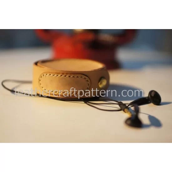 leather bag patterns, leathercraft patterns, earphone case pattern
