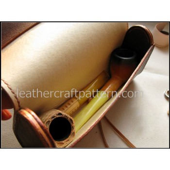 Leather patterns, smoking pipe, cigarette holder, tobacco pipe, SLG-20, PDF instant download, leather craft patterns, leather patterns, leather template