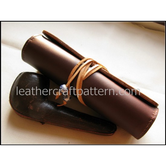 Leather patterns, smoking pipe, cigarette holder, tobacco pipe, SLG-20, PDF instant download, leather craft patterns, leather patterns, leather template