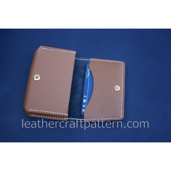 Leather pattern card holder pattern card protector SLG-21 PDF instant download leather craft patterns leather pattern leather template