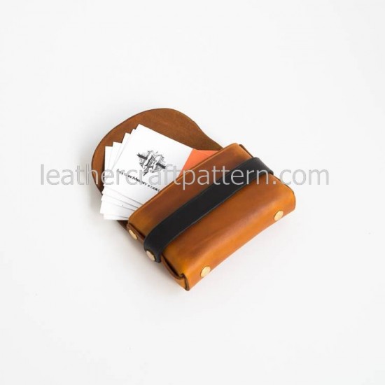 With instruction bag sewing pattern 1 piece of leather card case pattern leathercraft patterns SLG-26 With instruction bag sewing pattern 1 piece of leather card case pattern leathercraft patterns SLG-26