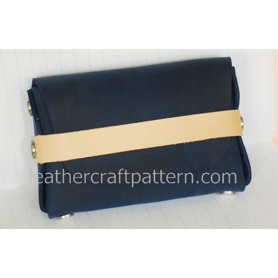 With instruction bag sewing pattern 1 piece of leather card case pattern leathercraft patterns SLG-26