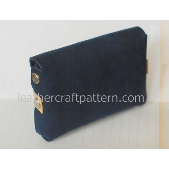 With instruction bag sewing pattern 1 piece of leather card case pattern leathercraft patterns SLG-26