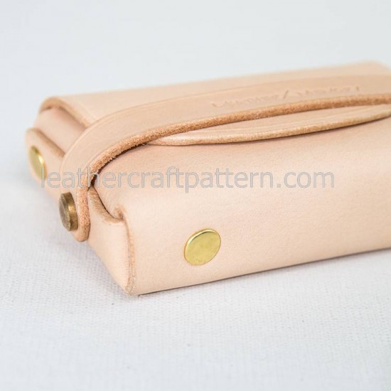 With instruction bag sewing pattern 1 piece of leather card case pattern leathercraft patterns SLG-26 With instruction bag sewing pattern 1 piece of leather card case pattern leathercraft patterns SLG-26