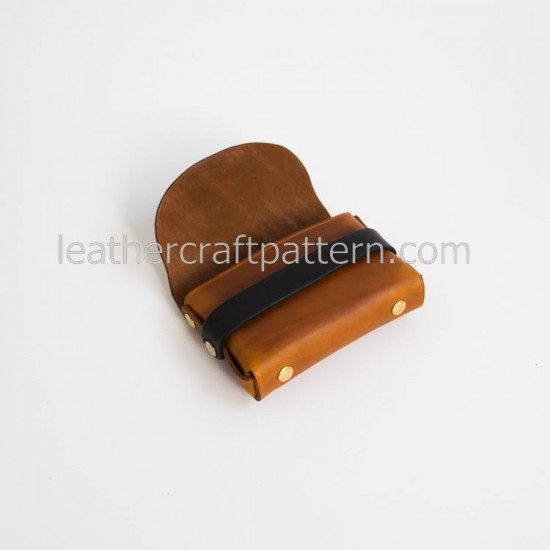 With instruction bag sewing pattern 1 piece of leather card case pattern leathercraft patterns SLG-26 With instruction bag sewing pattern 1 piece of leather card case pattern leathercraft patterns SLG-26