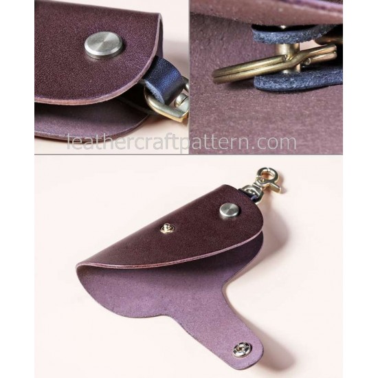 3 in 1 Sewing patterns key purse key case key holder patterns leather bag patterns PDF instant download SLG-29 LCP design