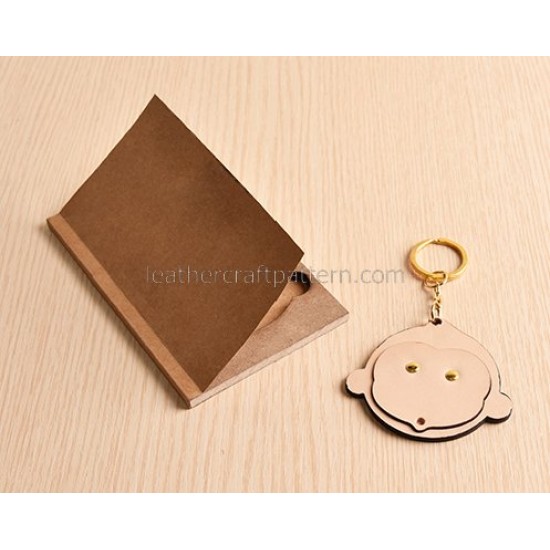 Leather key fob key pendant pattern SLG-33 PDF instant download, leathercraft patterns, leather patterns, leather template