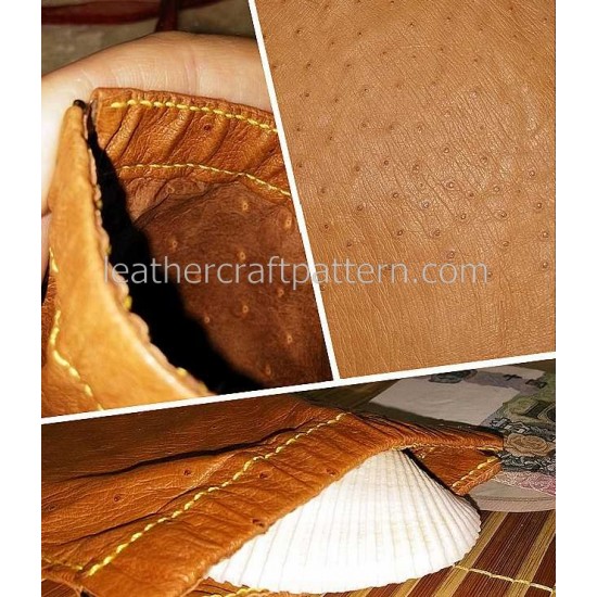 Leather bag pattern, frame purse pattern, SLG-38, PDF instant download, leather craft patterns, leather patterns, leather template
