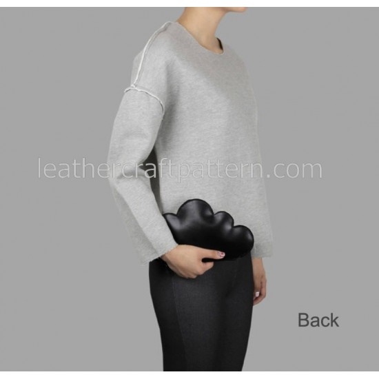Creative masterpiece Cloud purse, clutch, cosmetic case pattern, leathercraft pattern SLG-39 LCP designed, bag sewing patterns Creative masterpiece Cloud purse, clutch, cosmetic case pattern, leathercraft pattern SLG-39 LCP designed, bag sewing patterns