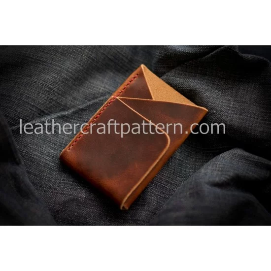 Leather patterns card holder pattern card protector SLG42 PDF instant