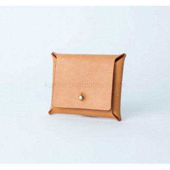 Leather coin case, card case pattern, SLG-54, PDF instant download