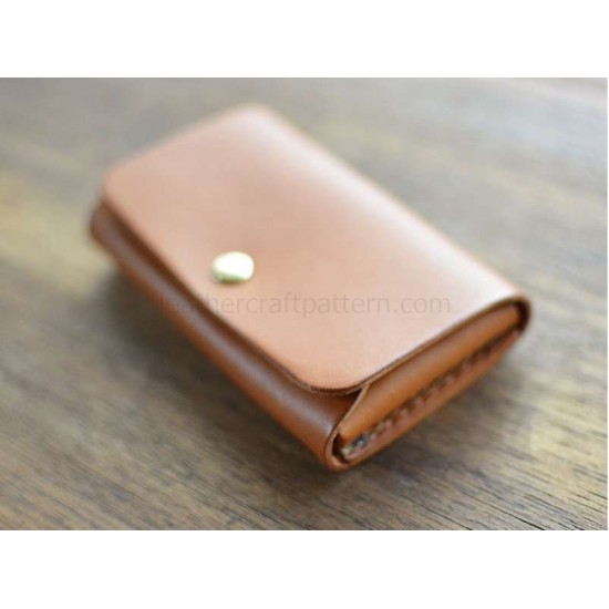Leather card case pattern SLG-56 PDF instant download, leathercraft patterns,  leather patterns, leather template