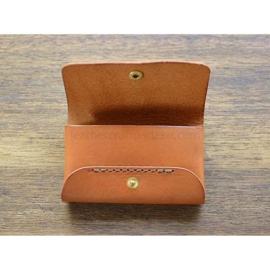 Leather card case pattern SLG-56 PDF instant download, leathercraft patterns,  leather patterns, leather template