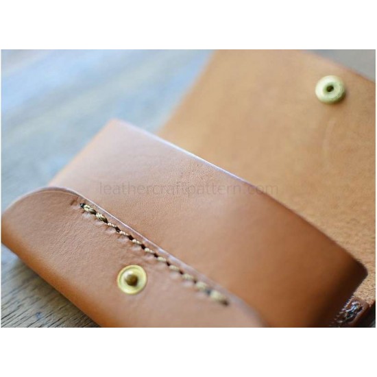 Leather card case pattern SLG-56 PDF instant download, leathercraft patterns,  leather patterns, leather template