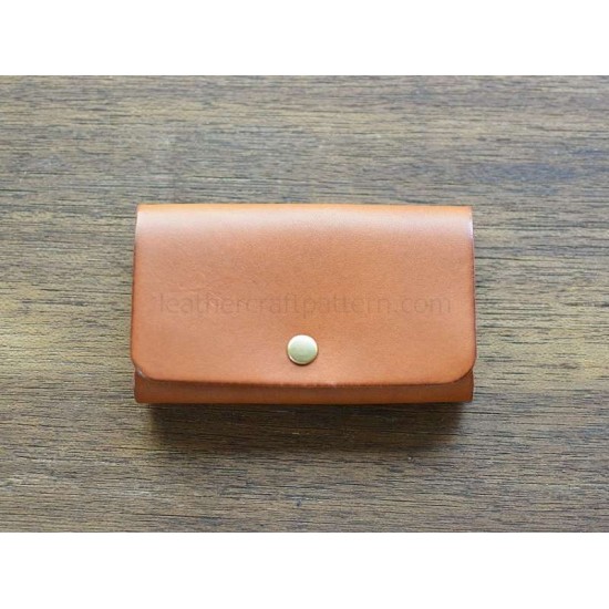 Leather card case pattern SLG-56 PDF instant download, leathercraft patterns,  leather patterns, leather template